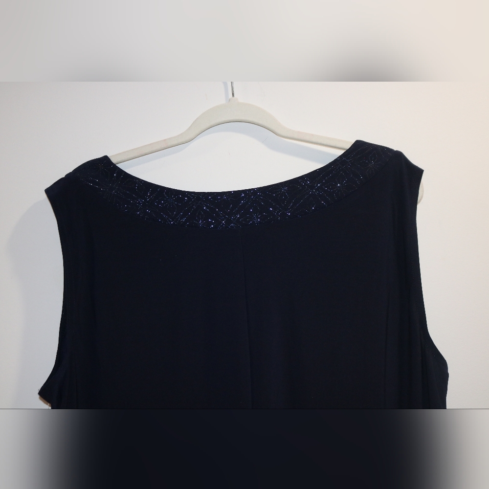 R&M Richards Dress, Navy, Plus Size 1X - Picture 7 of 9